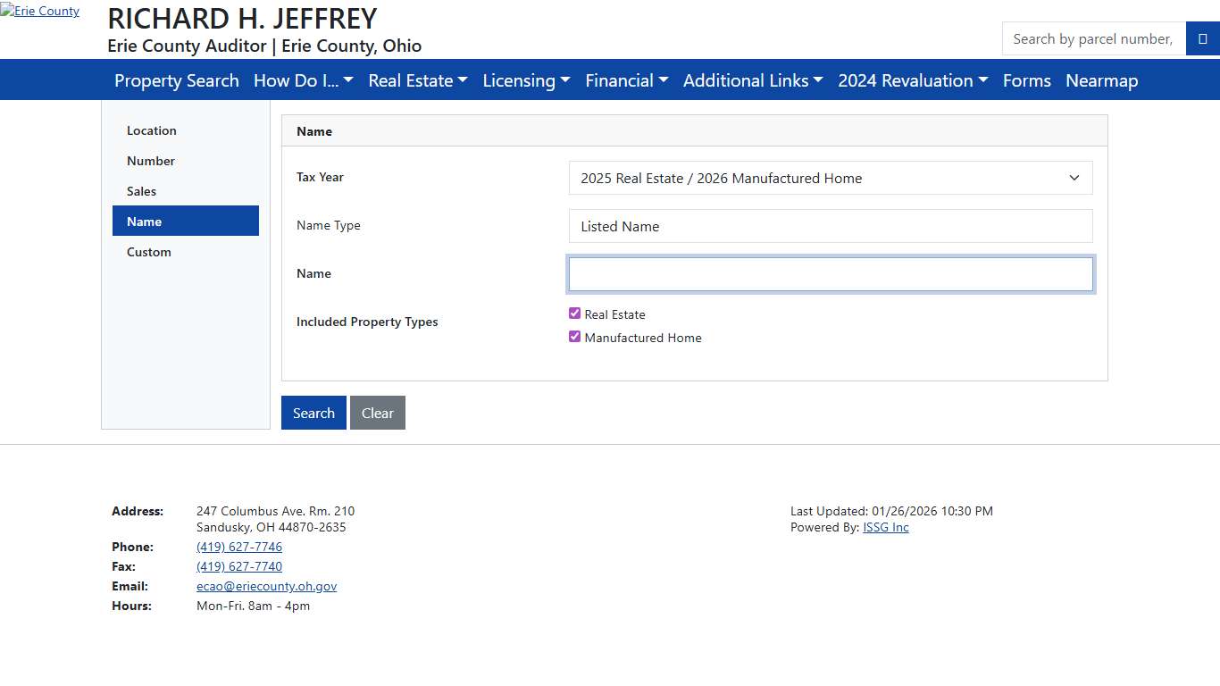 The Erie County Auditor